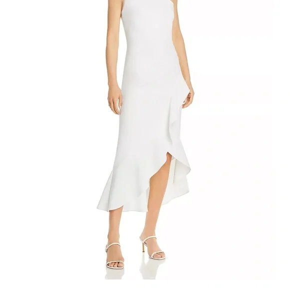 AQUA Off the Shoulder Crepe Cocktail Dress AQUA Off the Shoulder Crepe Cocktail Dress